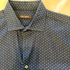 Luxe French brand Emile Lafaurie men’s dress shirt. size Medium. 100% cotton
